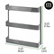 mDesign Large Wall Mount Vitamin Storage Organizer Shelf, 3 Tier